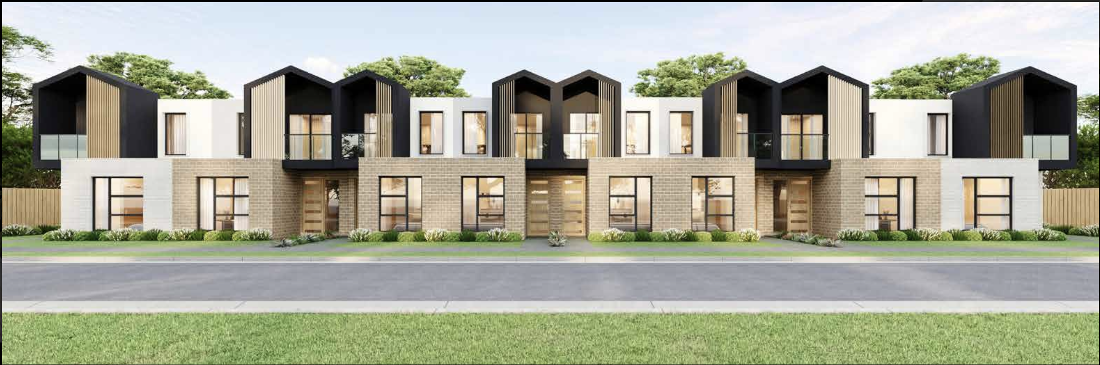 Harwood townhouse streetscape